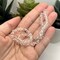 1 or 4 Strands 6x6mm Clear Diamond Bicone Beads, Imitation Crystal, Grade AA